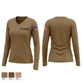 27 SOSFS Women's Long Sleeve V-neck Shirt - 1