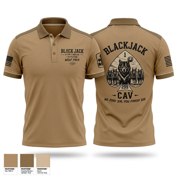 Short Sleeve Performance Polo, BLACKJACK, National Guard, Teamtime, Team time, sublimation, custom sports apparel, team uniforms, spirit wear, spiritwear, sports uniforms, custom shirts, team store, custom team store, fundraiser sports, apparel fundraiser