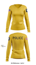 New Ellenton Police Department 612730 Women's Long Sleeve V-neck Shirt - 5