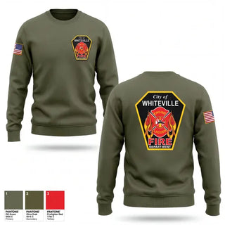 Crew Neck Sweatshirt, WHITEVILLE FIRE DEPARTMENT, Fire Department, Teamtime, Team time, sublimation, custom sports apparel, team uniforms, spirit wear, spiritwear, sports uniforms, custom shirts, team store, custom team store, fundraiser sports, apparel fundraiser