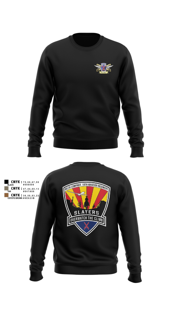 Crew Neck Sweatshirt, 2-10 AHB Knighthawks, Army, Teamtime, Team time, sublimation, custom sports apparel, team uniforms, spirit wear, spiritwear, sports uniforms, custom shirts, team store, custom team store, fundraiser sports, apparel fundraiser