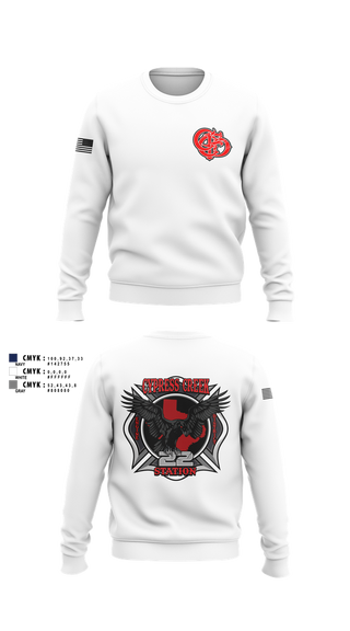 Crew Neck Sweatshirt, Cy creek fire 22, , Teamtime, Team time, sublimation, custom sports apparel, team uniforms, spirit wear, spiritwear, sports uniforms, custom shirts, team store, custom team store, fundraiser sports, apparel fundraiser