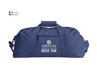 Duffle Bag, American Ambulance Rescue Team, EMS/EMT, Teamtime, Team time, sublimation, custom sports apparel, team uniforms, spirit wear, spiritwear, sports uniforms, custom shirts, team store, custom team store, fundraiser sports, apparel fundraiser