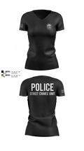 STREET CRIMES 66596550 Women's Short Sleeve V-neck Shirt - 100