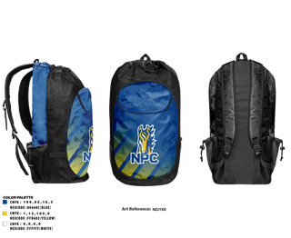 Gear Bag, Northpointe Christian Girls Soccer, Women's Soccer, Teamtime, Team time, sublimation, custom sports apparel, team uniforms, spirit wear, spiritwear, sports uniforms, custom shirts, team store, custom team store, fundraiser sports, apparel fundraiser