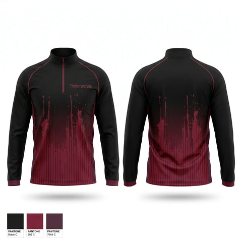 Quarter Zip Jacket, Timberwolves, Softball, Teamtime, Team time, sublimation, custom sports apparel, team uniforms, spirit wear, spiritwear, sports uniforms, custom shirts, team store, custom team store, fundraiser sports, apparel fundraiser