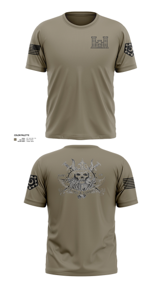 Old School Cotton Feel Shirt, 125 ENGINEER COMPANY, National Guard, Teamtime, Team time, sublimation, custom sports apparel, team uniforms, spirit wear, spiritwear, sports uniforms, custom shirts, team store, custom team store, fundraiser sports, apparel fundraiser