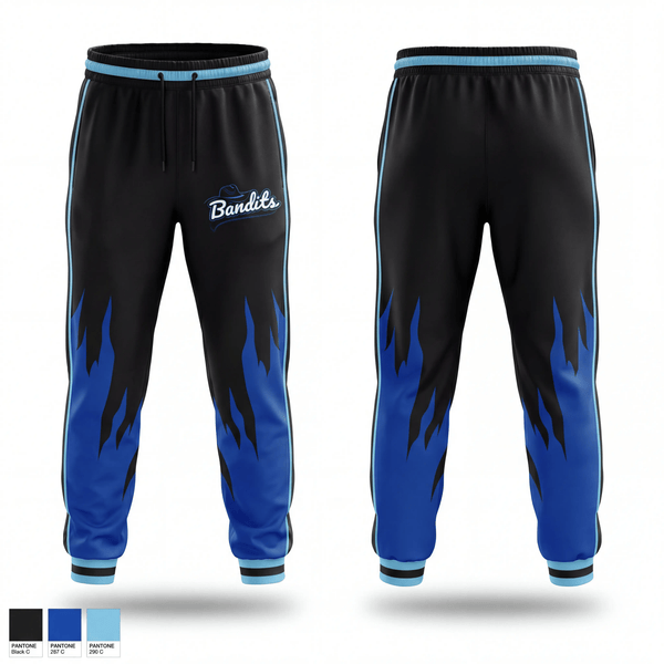 Sweatpants, BANDITS, Softball, Teamtime, Team time, sublimation, custom sports apparel, team uniforms, spirit wear, spiritwear, sports uniforms, custom shirts, team store, custom team store, fundraiser sports, apparel fundraiser