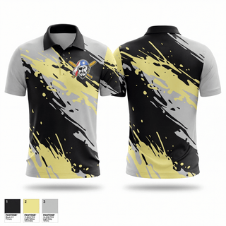 Short Sleeve Performance Polo, Newark Piratas, Baseball, Teamtime, Team time, sublimation, custom sports apparel, team uniforms, spirit wear, spiritwear, sports uniforms, custom shirts, team store, custom team store, fundraiser sports, apparel fundraiser