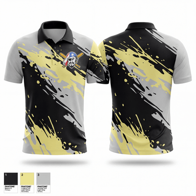 Newark Piratas 74458037 Short Sleeve Performance Polo - 1