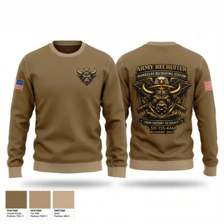 Crew Neck Sweatshirt, Recruiter, Army, Teamtime, Team time, sublimation, custom sports apparel, team uniforms, spirit wear, spiritwear, sports uniforms, custom shirts, team store, custom team store, fundraiser sports, apparel fundraiser