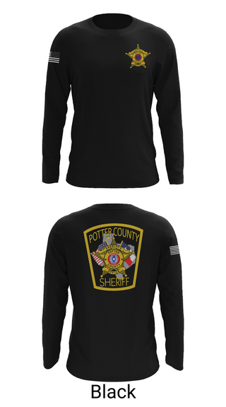 Long Sleeve Performance Shirt, Potter County Sheriff's Office, Police, Teamtime, Team time, sublimation, custom sports apparel, team uniforms, spirit wear, spiritwear, sports uniforms, custom shirts, team store, custom team store, fundraiser sports, apparel fundraiser