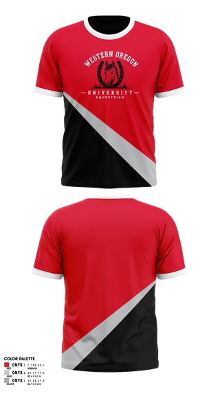 Short Sleeve Performance Shirt, Western Oregon University Equestrian, Spirit Store, Teamtime, Team time, sublimation, custom sports apparel, team uniforms, spirit wear, spiritwear, sports uniforms, custom shirts, team store, custom team store, fundraiser sports, apparel fundraiser