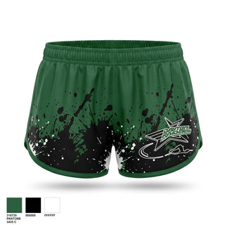 Womens Shorts, Dayton Raiders, Swimming, Teamtime, Team time, sublimation, custom sports apparel, team uniforms, spirit wear, spiritwear, sports uniforms, custom shirts, team store, custom team store, fundraiser sports, apparel fundraiser