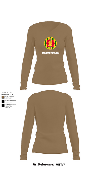 Womens Long Sleeve Vneck Shirt, Military Police, Army, Teamtime, Team time, sublimation, custom sports apparel, team uniforms, spirit wear, spiritwear, sports uniforms, custom shirts, team store, custom team store, fundraiser sports, apparel fundraiser