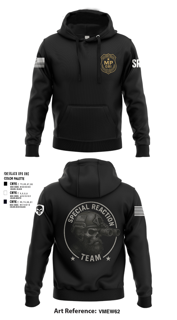 Hoodie, 49th MP GBI Security Co., Army, Teamtime, Team time, sublimation, custom sports apparel, team uniforms, spirit wear, spiritwear, sports uniforms, custom shirts, team store, custom team store, fundraiser sports, apparel fundraiser