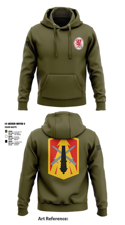 3rd Battalion 13th Field Artillery Regiment 52621930 Hoodie - 4