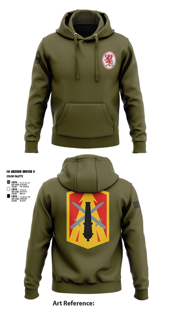 Hoodie, 3rd Battalion 13th Field Artillery Regiment, , Teamtime, Team time, sublimation, custom sports apparel, team uniforms, spirit wear, spiritwear, sports uniforms, custom shirts, team store, custom team store, fundraiser sports, apparel fundraiser