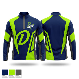 Quarter Zip Jacket, Texas Dubs, Softball, Teamtime, Team time, sublimation, custom sports apparel, team uniforms, spirit wear, spiritwear, sports uniforms, custom shirts, team store, custom team store, fundraiser sports, apparel fundraiser