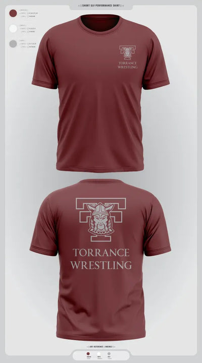 Torrance Wrestling 54708055 Short Sleeve Performance Shirt - 1