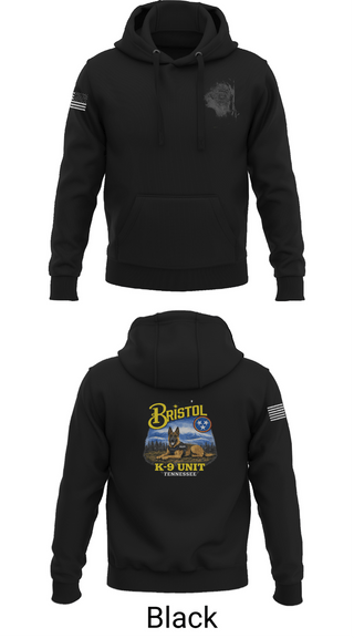 Hoodie, Bristol Tennessee Police Department K9 Unit, Police, Teamtime, Team time, sublimation, custom sports apparel, team uniforms, spirit wear, spiritwear, sports uniforms, custom shirts, team store, custom team store, fundraiser sports, apparel fundraiser