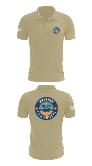 Short Sleeve Performance Polo, Skyline Car Rental, Men's Basketball, Teamtime, Team time, sublimation, custom sports apparel, team uniforms, spirit wear, spiritwear, sports uniforms, custom shirts, team store, custom team store, fundraiser sports, apparel fundraiser