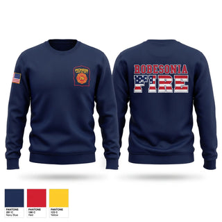 Crew Neck Sweatshirt, Robesonia Fire, Fire Department, Teamtime, Team time, sublimation, custom sports apparel, team uniforms, spirit wear, spiritwear, sports uniforms, custom shirts, team store, custom team store, fundraiser sports, apparel fundraiser