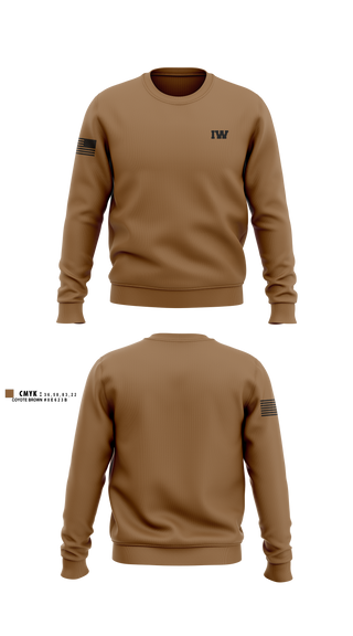 Crew Neck Sweatshirt, IWIW, Army, Teamtime, Team time, sublimation, custom sports apparel, team uniforms, spirit wear, spiritwear, sports uniforms, custom shirts, team store, custom team store, fundraiser sports, apparel fundraiser
