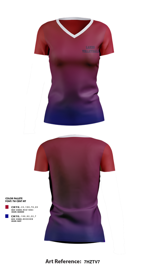 Womens Short Sleeve Vneck Shirt, Lakes Volleyball, Women's Volleyball, Teamtime, Team time, sublimation, custom sports apparel, team uniforms, spirit wear, spiritwear, sports uniforms, custom shirts, team store, custom team store, fundraiser sports, apparel fundraiser