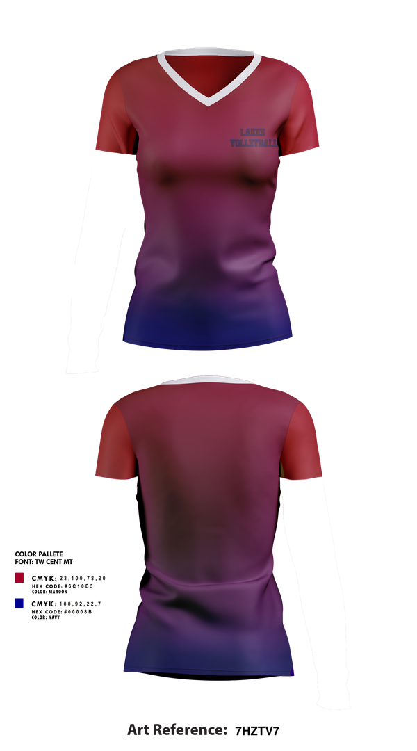 Womens Short Sleeve Vneck Shirt, Lakes Volleyball, Women's Volleyball, Teamtime, Team time, sublimation, custom sports apparel, team uniforms, spirit wear, spiritwear, sports uniforms, custom shirts, team store, custom team store, fundraiser sports, apparel fundraiser
