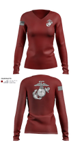 Echo company 2110 57585685 Women's Long Sleeve V-neck Shirt - 21