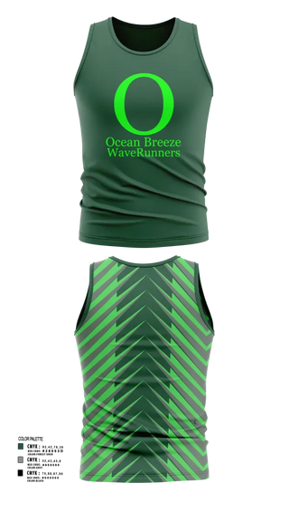 Mens Track Singlet, Ocean Breeze Wave Runners, Track & Field, Teamtime, Team time, sublimation, custom sports apparel, team uniforms, spirit wear, spiritwear, sports uniforms, custom shirts, team store, custom team store, fundraiser sports, apparel fundraiser