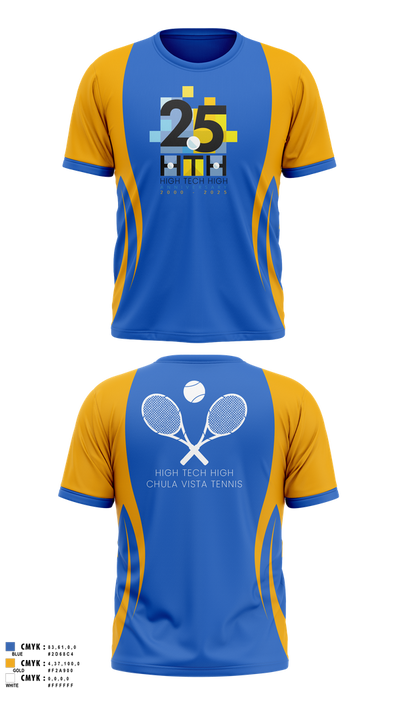 High Tech High - Chula Vista Tennis 81859085 Short Sleeve Performance Shirt - 3