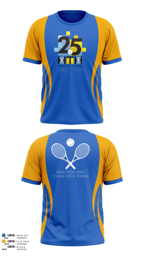 Short Sleeve Performance Shirt, High Tech High - Chula Vista Tennis, Tennis, Teamtime, Team time, sublimation, custom sports apparel, team uniforms, spirit wear, spiritwear, sports uniforms, custom shirts, team store, custom team store, fundraiser sports, apparel fundraiser