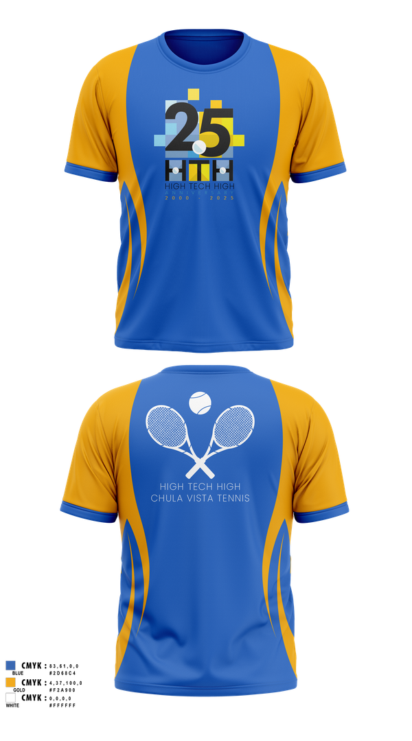 Short Sleeve Performance Shirt, High Tech High - Chula Vista Tennis, Tennis, Teamtime, Team time, sublimation, custom sports apparel, team uniforms, spirit wear, spiritwear, sports uniforms, custom shirts, team store, custom team store, fundraiser sports, apparel fundraiser