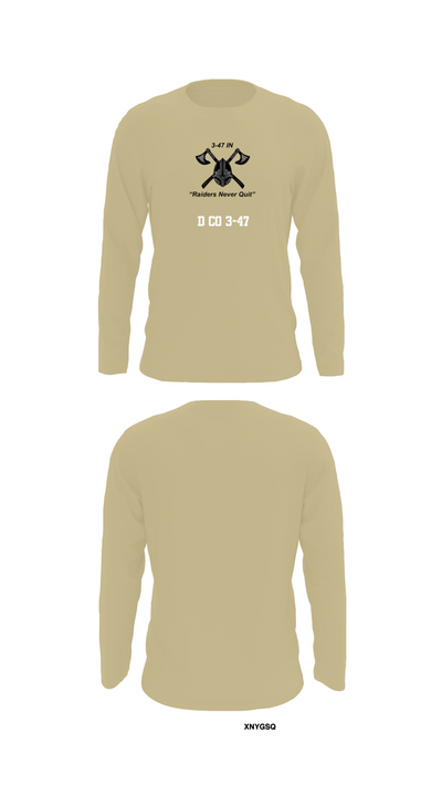 D Co 3-47 75831418 Long Sleeve Performance Shirt 92
