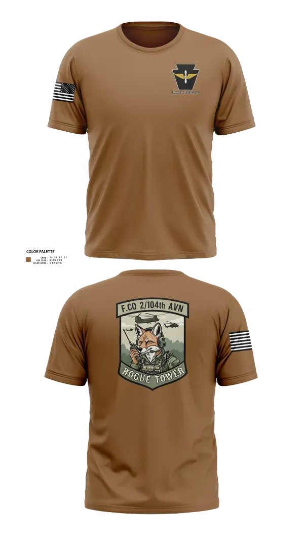 Short Sleeve Performance Shirt, Fox company 2/104th avn, National Guard, Teamtime, Team time, sublimation, custom sports apparel, team uniforms, spirit wear, spiritwear, sports uniforms, custom shirts, team store, custom team store, fundraiser sports, apparel fundraiser