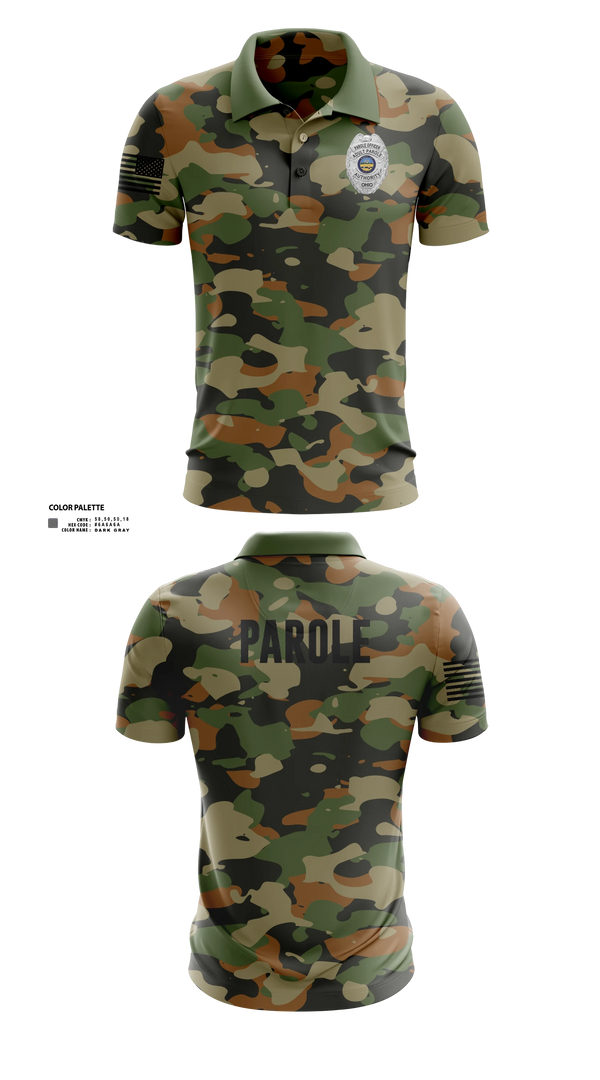 Short Sleeve Performance Polo, Adult Parole Authority, Police, Teamtime, Team time, sublimation, custom sports apparel, team uniforms, spirit wear, spiritwear, sports uniforms, custom shirts, team store, custom team store, fundraiser sports, apparel fundraiser