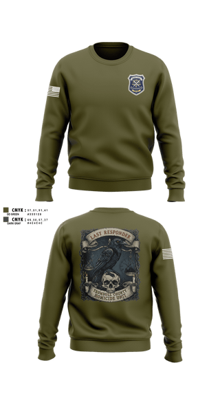Crew Neck Sweatshirt, Trumbull County Homicide Investigation and Prosecution Unit, , Teamtime, Team time, sublimation, custom sports apparel, team uniforms, spirit wear, spiritwear, sports uniforms, custom shirts, team store, custom team store, fundraiser sports, apparel fundraiser