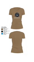 Charlie Battery 2-114th FA 47332730 Women's Short Sleeve V-neck Shirt - 4