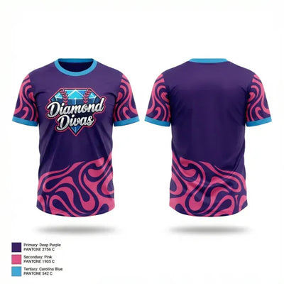Diamond Divas 69946643 Soft Poly Tee Cotton Like Feel - 1