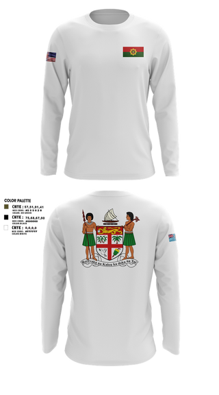 Long Sleeve Performance Shirt, Republic Of Fiji Military Forces, Army, Teamtime, Team time, sublimation, custom sports apparel, team uniforms, spirit wear, spiritwear, sports uniforms, custom shirts, team store, custom team store, fundraiser sports, apparel fundraiser