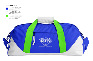 Duffle Bag, Raise the Bar Track & Field, Track & Field, Teamtime, Team time, sublimation, custom sports apparel, team uniforms, spirit wear, spiritwear, sports uniforms, custom shirts, team store, custom team store, fundraiser sports, apparel fundraiser