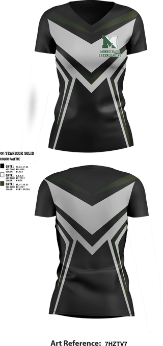 Womens Short Sleeve Vneck Shirt, Minnechaug Regional High School Cheer, Cheer, Teamtime, Team time, sublimation, custom sports apparel, team uniforms, spirit wear, spiritwear, sports uniforms, custom shirts, team store, custom team store, fundraiser sports, apparel fundraiser