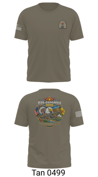 Old School Cotton Feel Shirt, OZS-Española, National Guard, Teamtime, Team time, sublimation, custom sports apparel, team uniforms, spirit wear, spiritwear, sports uniforms, custom shirts, team store, custom team store, fundraiser sports, apparel fundraiser
