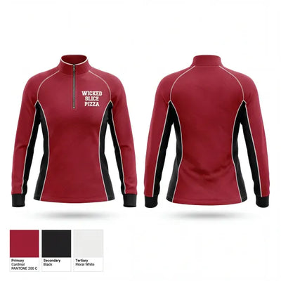 Wicked Slice Pizza 21340134 Quarter Zip Jacket - 1