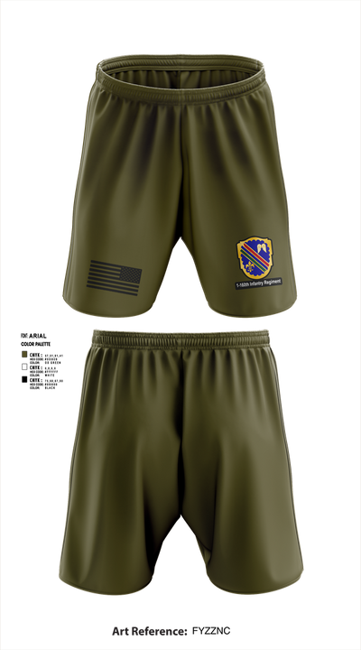 Co A, 1st-160th INF, 79th IBCT 97835057 Athletic Shorts With Pockets - 1
