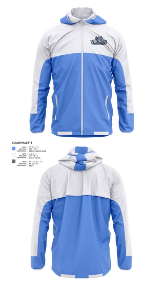 Windbreaker, Vikings, Baseball, Teamtime, Team time, sublimation, custom sports apparel, team uniforms, spirit wear, spiritwear, sports uniforms, custom shirts, team store, custom team store, fundraiser sports, apparel fundraiser