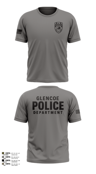 Short Sleeve Performance Shirt, Glencoe Police Department, Police, Teamtime, Team time, sublimation, custom sports apparel, team uniforms, spirit wear, spiritwear, sports uniforms, custom shirts, team store, custom team store, fundraiser sports, apparel fundraiser