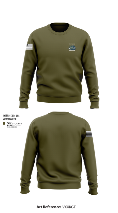 Emergency Response Services 63589820 Crew Neck Sweatshirt - 100